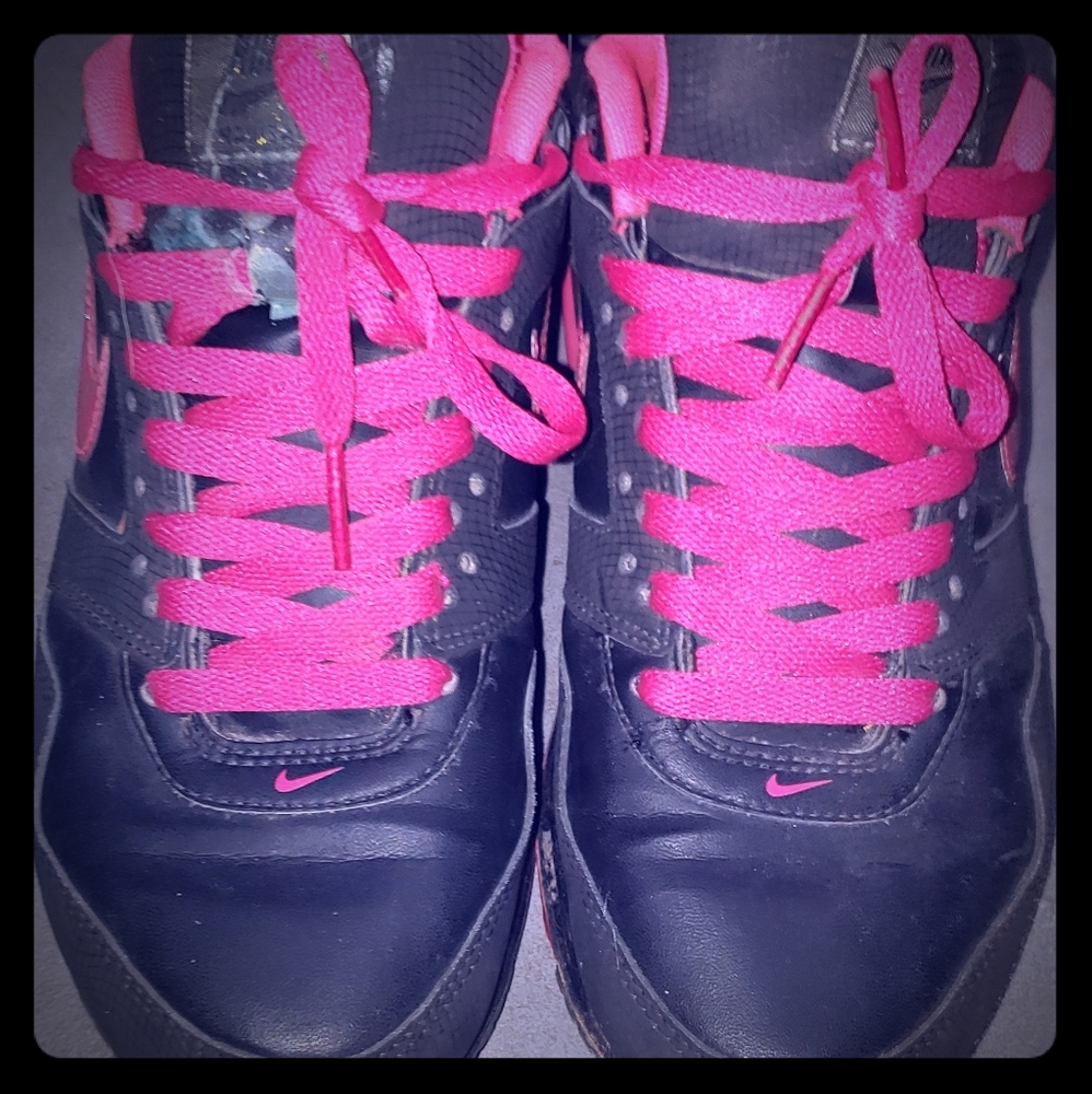 Pink and Black Nike Air max